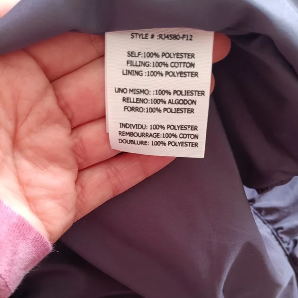 Vintage irisdiscent purple coat (S) - Picture 6 of 7